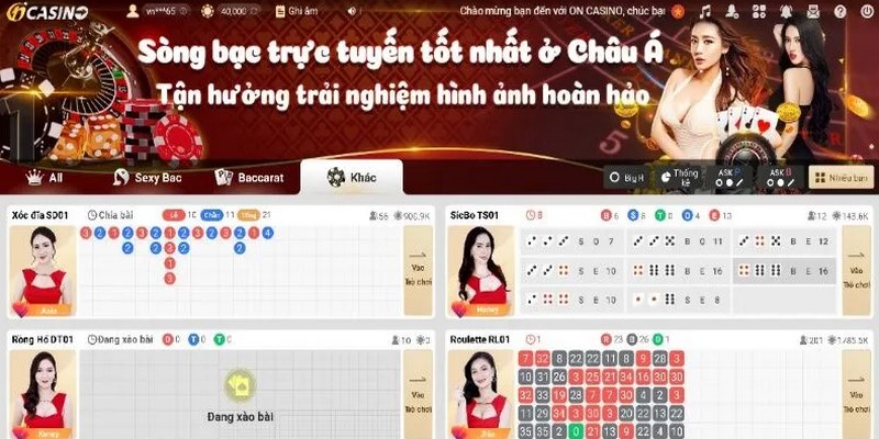 Tổng quan chung về sảnh On Casino Win55