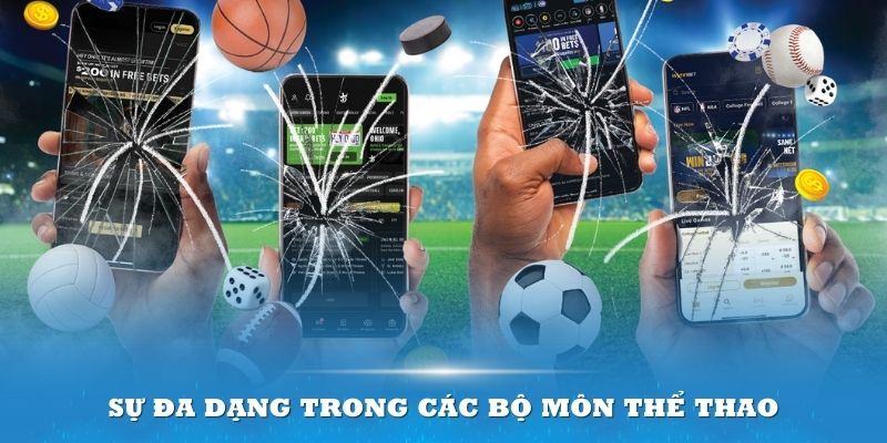 Sự đa dạng trong các bộ môn thể thao sẽ giúp bạn có trải nghiệm hấp dẫn 